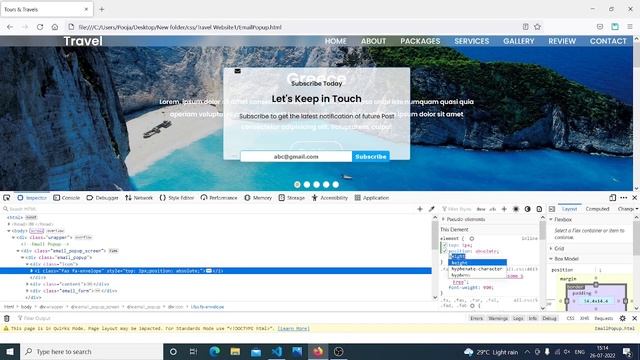 Email Capture Popup on Page load with Blur Background using HTML ,CSS & JS | Email Subscription Bo смотреть онлайн