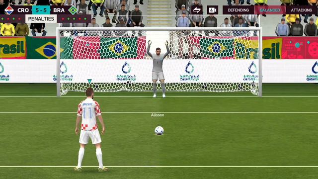 Fifa world cup quarter finals penalty shootout | Brazil vs Croatia | fifa mobile 23 #fifamobile смотреть онлайн