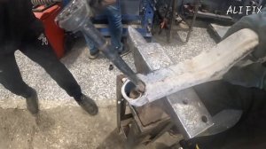 замена сайлентблока заднего нижнего рычага киа спортейдж 2013 ... kia sportage 2013