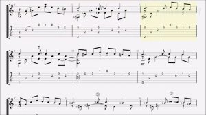 TAB/Sheet: Milonga by  Astor Piazzolla [PDF + Guitar Pro + MIDI]