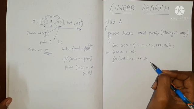 Linear Search | Logic Explained | Java смотреть онлайн