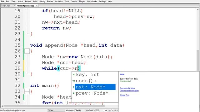 Append your linked list [presented by pointer] смотреть онлайн