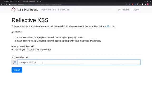 TryHackMe | OWASP Top 10 - Day 7 (Cross-site Scripting) смотреть онлайн