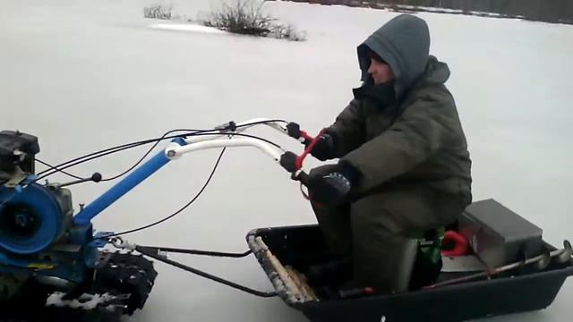 Снегоходная приставка к мотоблоку САМ смотреть онлайн