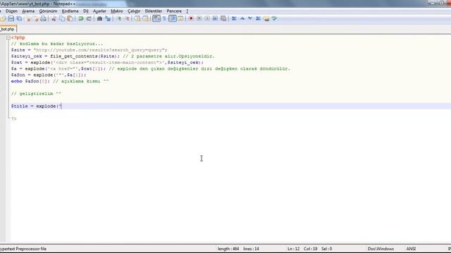 37 PHP ile Youtube Botu Yapmak смотреть онлайн