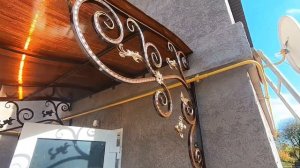 Козырёк Над Крыльцом Кованый/ Навес Кованый Над Крыльцом/ Изготовление Козырька/ Козырёк Над Дверью