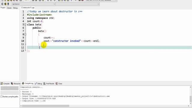 DESTRUCTOR IN C++ | C++ TUTORIAL | #AlokRaja | Tutorial #17 | C++ #tiktokgirls #trending смотреть онлайн