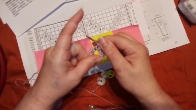 Ажурное платье Макси спицами часть 2..1,3 лиц. Ряды смотреть онлайн