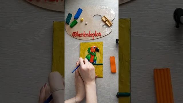 Рисуем попугая из пластилина (2 часть) смотреть онлайн