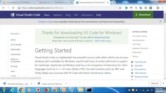 setup quickstart смотреть онлайн