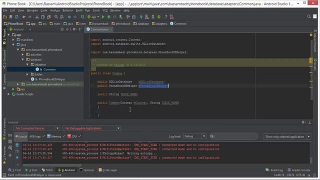 60 - Phone Book project - SQLITE - Commom class смотреть онлайн