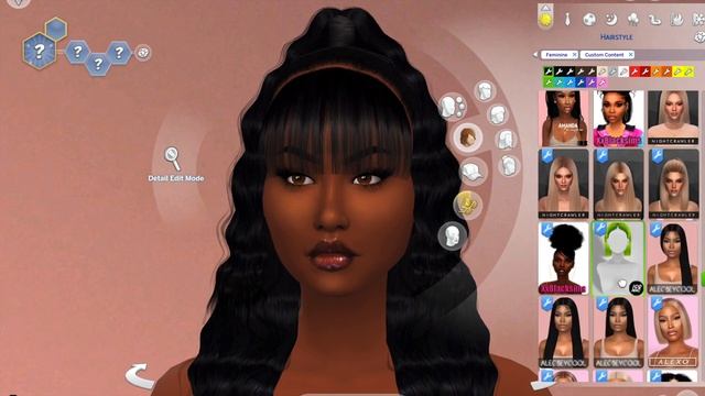 BOMBSHELL BEAUTY THE SIMS 4 CREATE A SIM + CC LINKS | MINI SIM LOOK BOOK | Melanin Sims смотреть онлайн