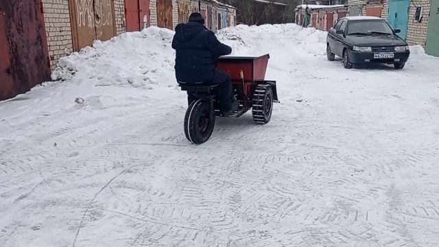 мини думпер с отвалом, обкатка смотреть онлайн