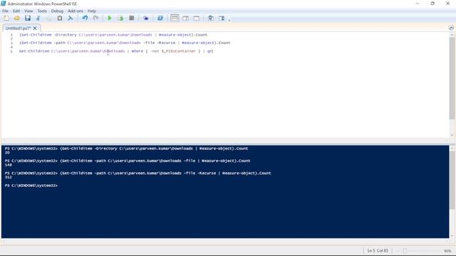 Get Count of Files and Folders with PowerShell смотреть онлайн