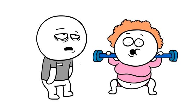 Как я работал в качалке (Анимация) Часть 1 смотреть онлайн