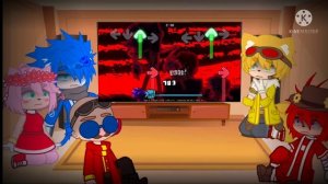 Sonic characters reacts to VS Tails.EXE FULL WEEK // Gacha Club