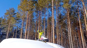 Очень жесткая покатушка на снегоходах Стелс Тайга BRP. Тест снегоходов в подъем и в лесу!