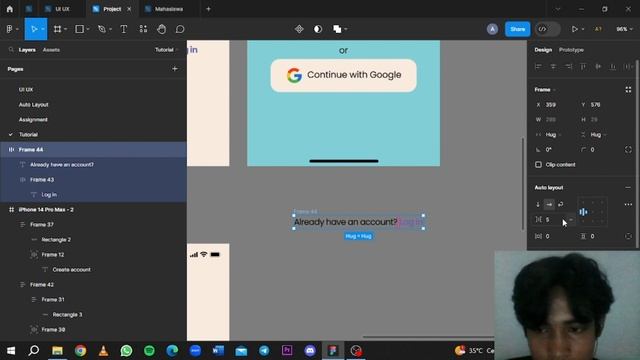 Make a design page for Login, Sign up, Forget password | Figma Tutorial #1 смотреть онлайн
