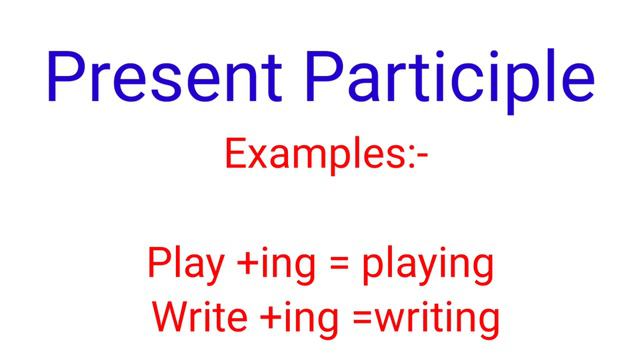 Present Participle & Perfect Participles with examples. #englishgrammar#participles смотреть онлайн