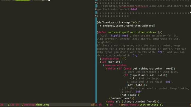 Auto-correcting typos in Emacs смотреть онлайн