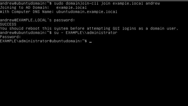 UBUNTU Joining an Active Directory domain смотреть онлайн