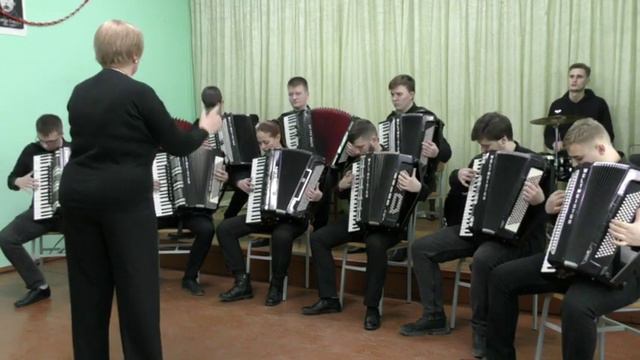 Анс.аккордеонистов Music Land БМПК, рук.Т.Волкова. А Гольский Фантазия на тему Токкаты и фуги d-mol смотреть онлайн