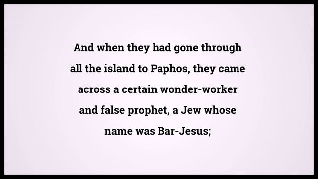 Holy Bible Acts 13:6 смотреть онлайн