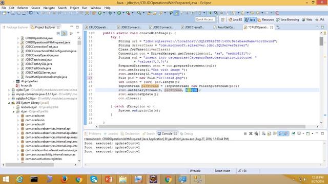 14-18 [JDBC] Saving Binary Data into database смотреть онлайн