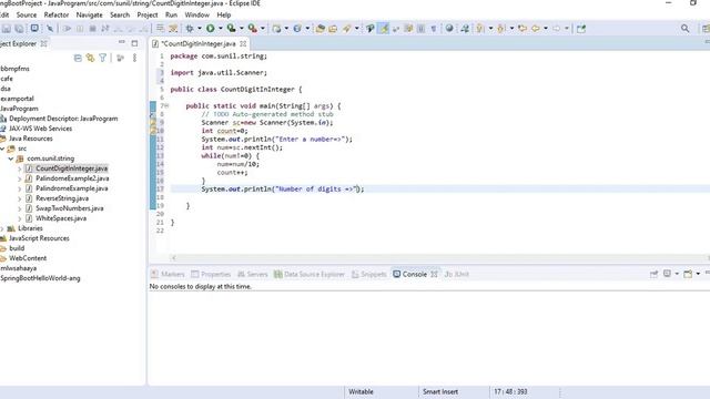 Count Digits in a Integer | Java | While Loop смотреть онлайн