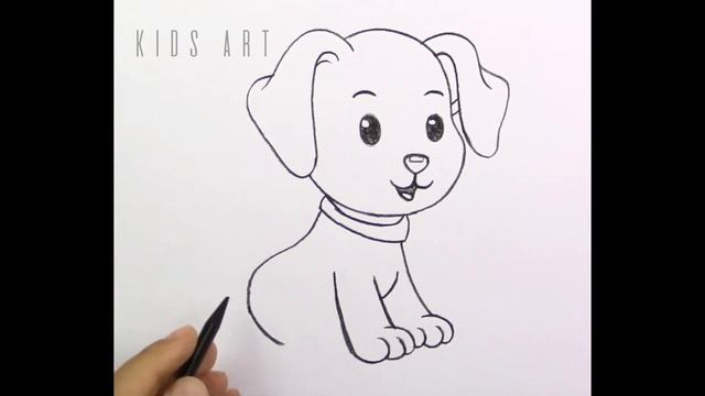 cute little puppy ? | step by step | easy ? art смотреть онлайн