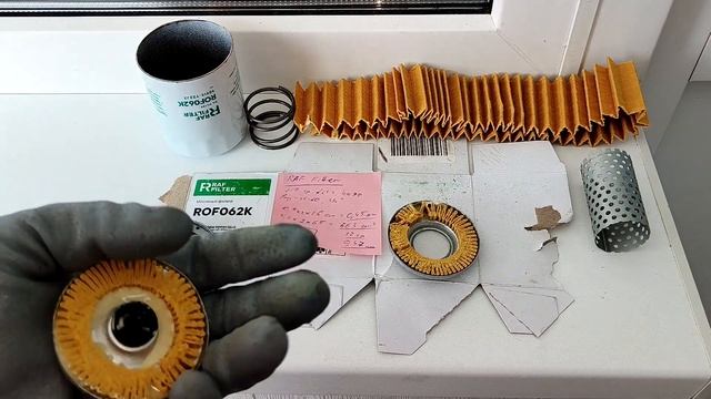Распил масляного фильтра RAF FILTER ROF062K смотреть онлайн