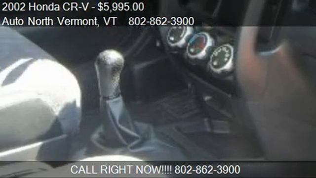 2002 Honda CR-V LX AWD 4dr SUV for sale in South Burlington, смотреть онлайн