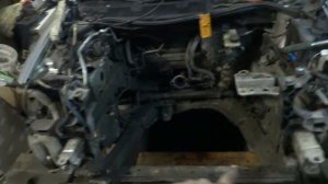 Замена двигателя на Рено Мега 2 без снятия подрамника.