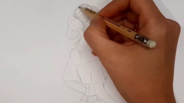Как нарисовать ДЕВУШКУ КАРАНДАШОМ/1211/How to draw a girl with a pencil смотреть онлайн