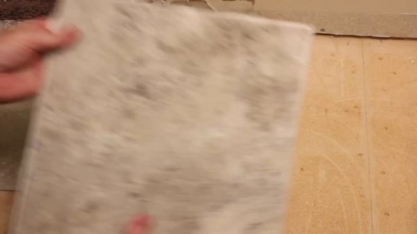 Weekend Bathroom Remodel Part 2: Laying Vinyl Tiles