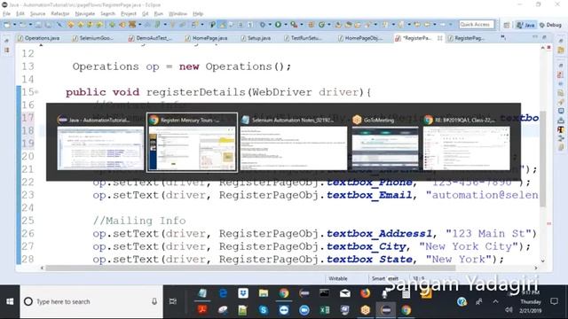 Selenium WebDriver | Creating Page Objects With XPaths | Creating Page Flows