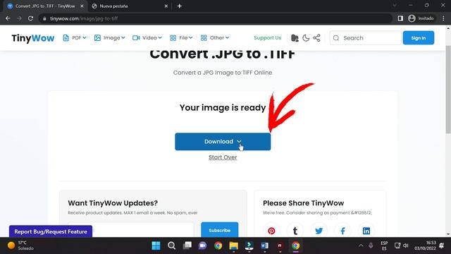 ➡️ Cómo CONVERTIR de JPG a TIFF (Archivo Imágen) || Fácil, Gratis y Sin Programas (2023) смотреть онлайн