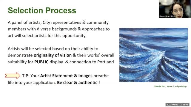 Call for 2-D Portable Artworks - RACC & City of Portland | Information Session | 9.19.2023 смотреть онлайн