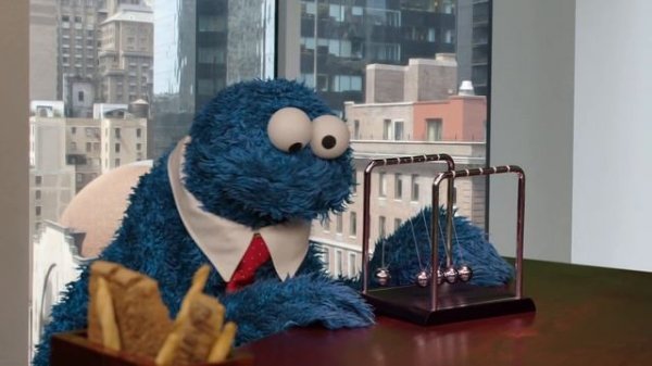 Cookie Monster chews over a new video game idea