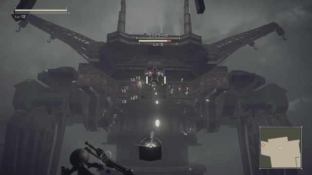 Nier: Automata - City in Ruins Assault: Run to Flight Units Action Set Piece Sequence, Goliath Figh смотреть онлайн