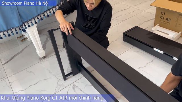 Khui thùng Piano Korg C1 AIR mới chính hãng смотреть онлайн