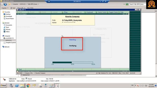 Tally ERP 9 || How to fix Internal Error 8852 Duplicated In Company. смотреть онлайн
