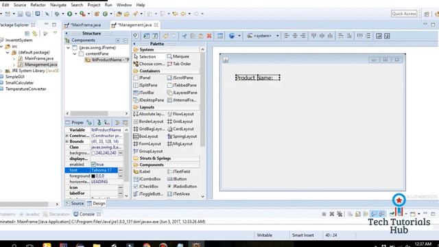Part2 - GUI creation using Java Windows builder смотреть онлайн