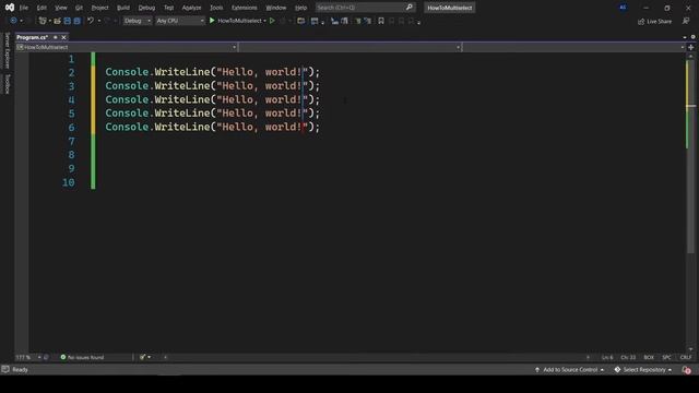Visual Studio Tip #19 - How to select multiple lines at once смотреть онлайн