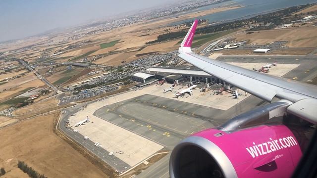 Airbus A320-232 | Wizz Air | Takeoff From Larnaca (LCA)