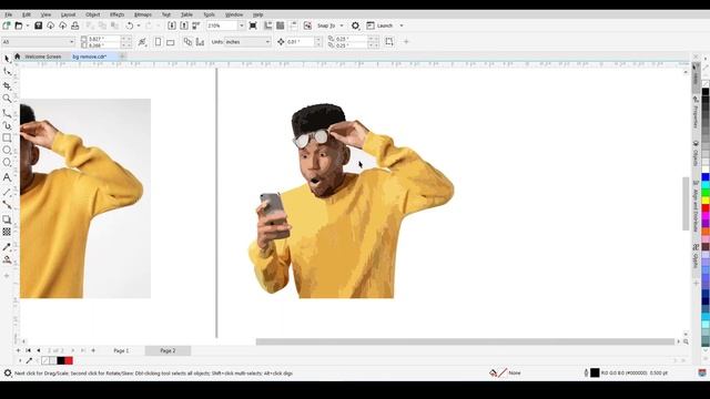 REMOVE BACKGROUND FROM IMAGES EASILY USING COREL DRAW PART I - VECTOR TRACING - Timothy Xavier смотреть онлайн