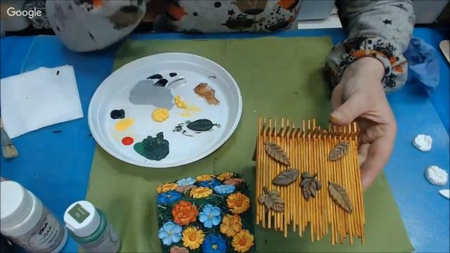 Идея декора крыши для чайного домика в осеннем стиле. Университет Декупажа. Оксана Демикова смотреть онлайн