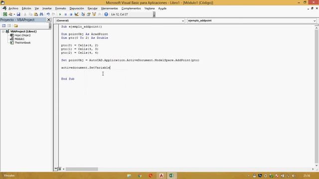 Aplicacion en Excel VBA para Exportar puntos a Autocad (Primera Parte) смотреть онлайн
