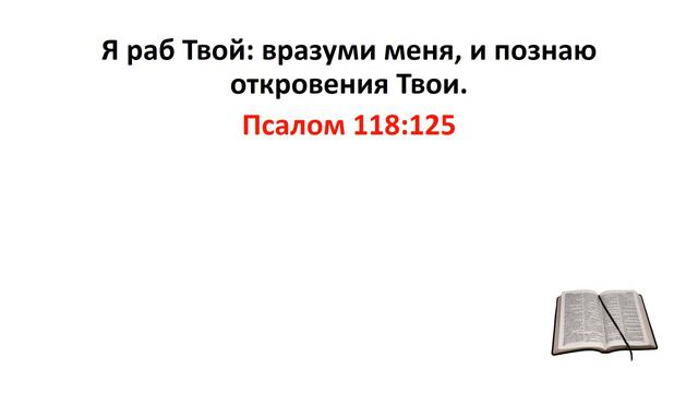Библия, Ветхий Завет. Псалом 118:125 смотреть онлайн