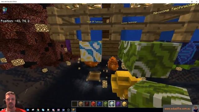 Animal Cell Lesson Creation in Minecraft Education Edition смотреть онлайн